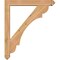 Ekena Millwork Olympic Arts and Crafts Smooth Bracket w/ Offset Brace, Western Red Cedar, 5 1/2"W x 34"D x 40"H BKT0604X34X40OLY03SWR - alternate 3